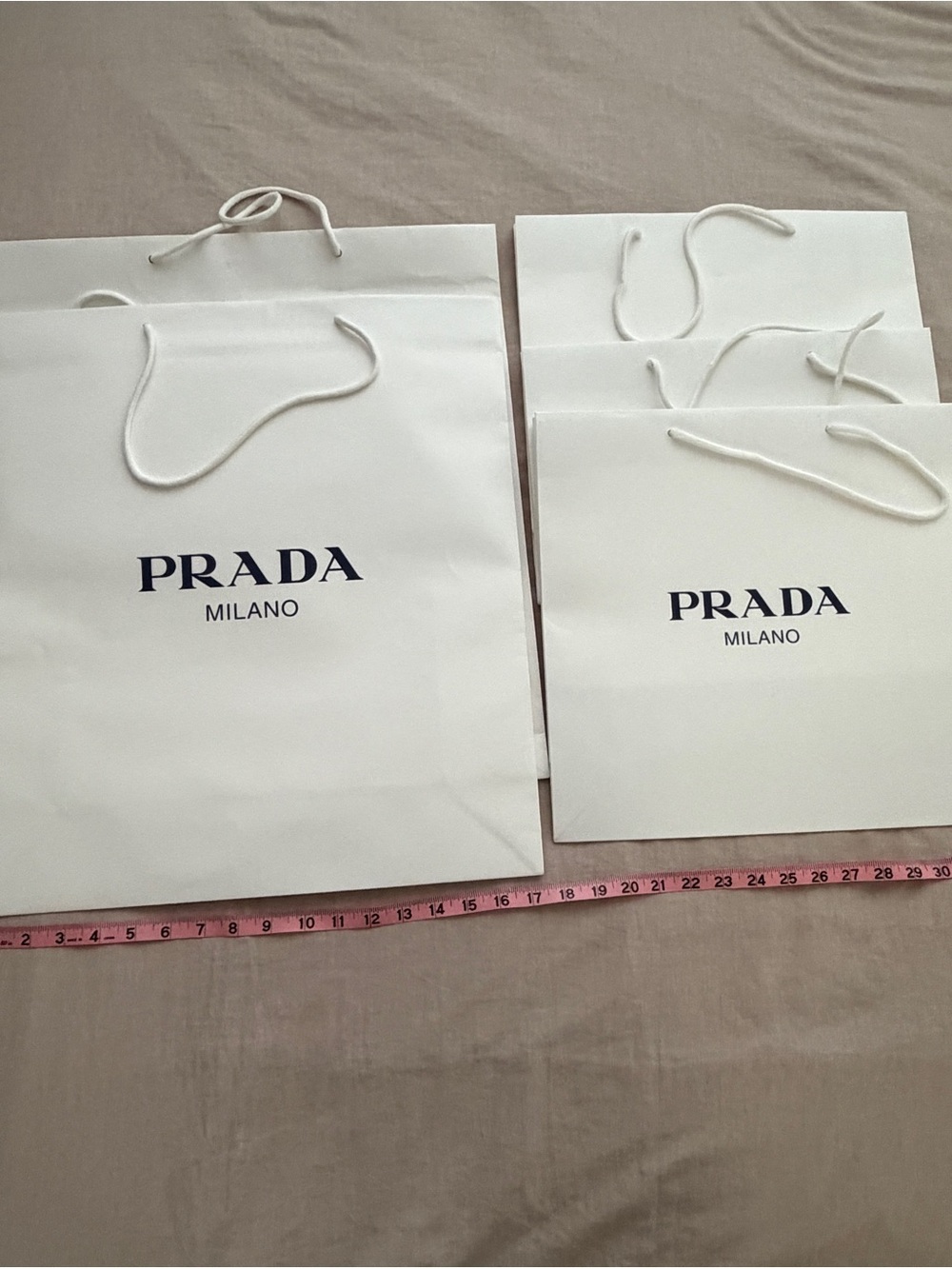 Auth Prada Shopping Bags - Set of 5
